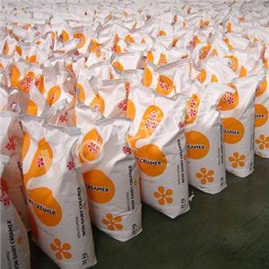 白(bái)色進口牛皮紙(zhǐ)三合一紙塑複(fú)合方底敞口袋(dài)